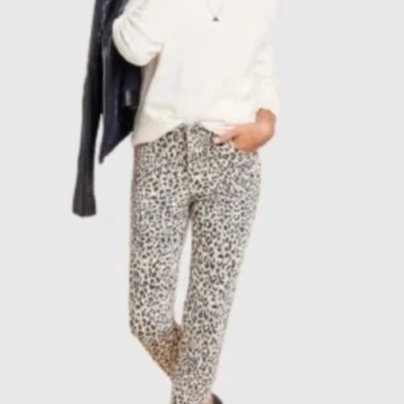 Ella Moss high rise skinny ankle animal print stretch jeans. Worn about 3x - Picture 5 of 12